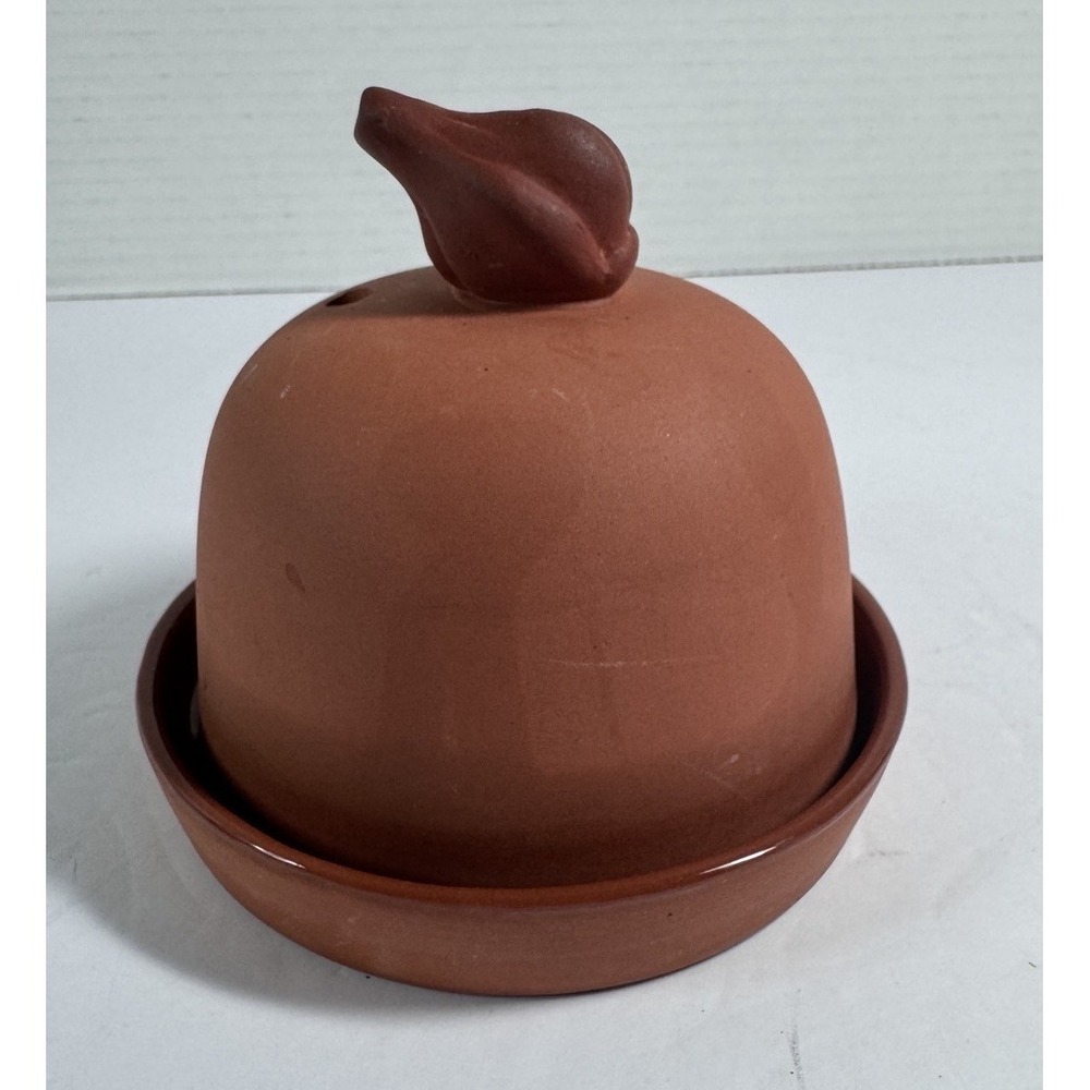 Garlic Roaster Baker Cooker Set Terra Cotta PIC Boston Warehouse Trading Co 4.5"